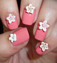 nail 3d simple flower designs flowers diamond fimo colors pink decoration delights tmart pretty wendy