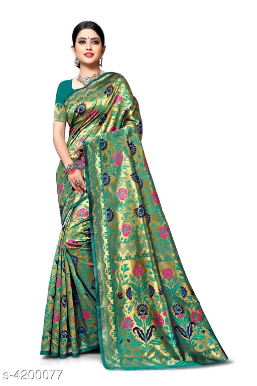 Banarasi Silk Saree: ₹1593/- Free COD what'sapp+919199626046, Easy ...