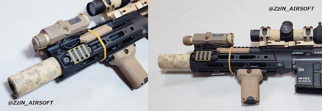HK416Cアウターバレル+RAHGタイプハンドガード