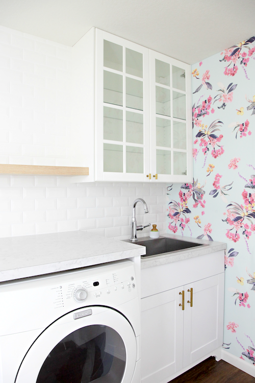 Wallpaper for Laundry Rooms  Contemporary  Laundry Room