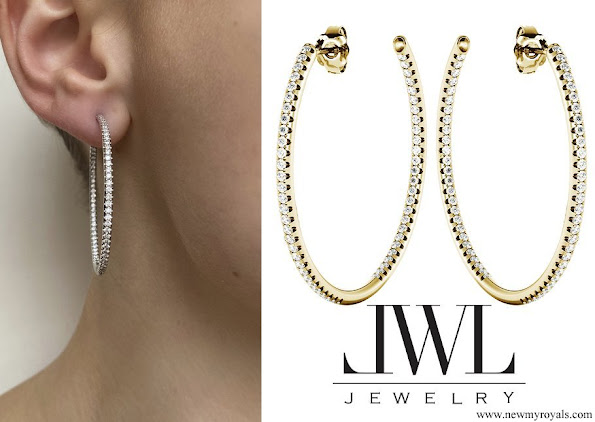 Princess Sofia wore LWL Jewelry gold diamonds earrings