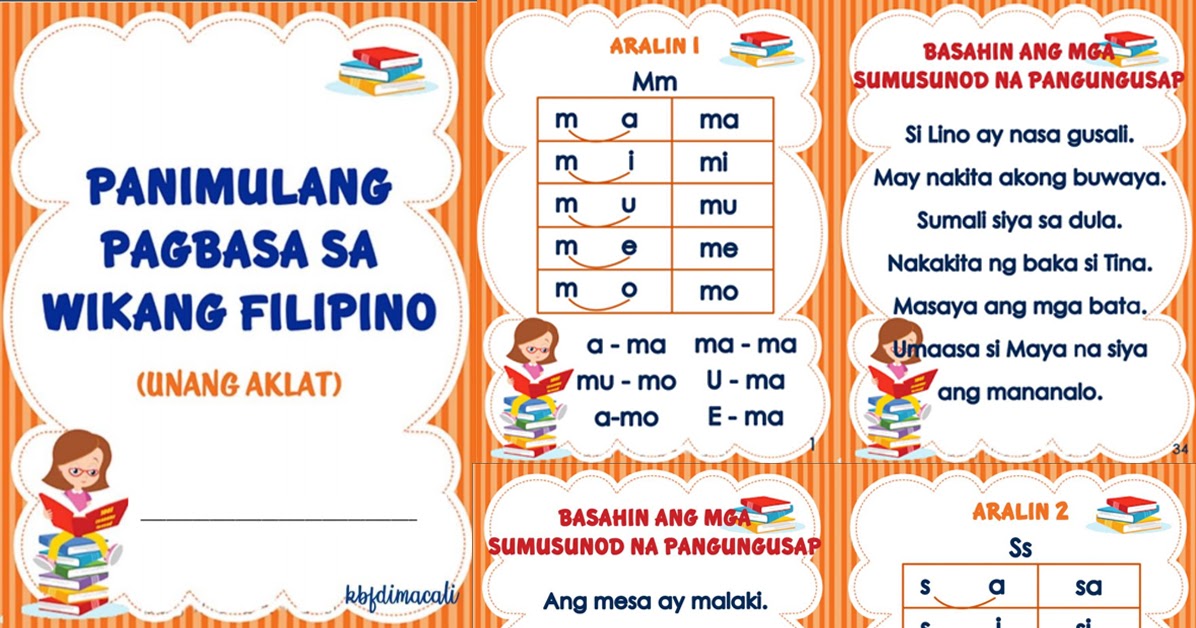 Panimulang Pagbasa Sa Filipino Booklet Free Download Deped Click