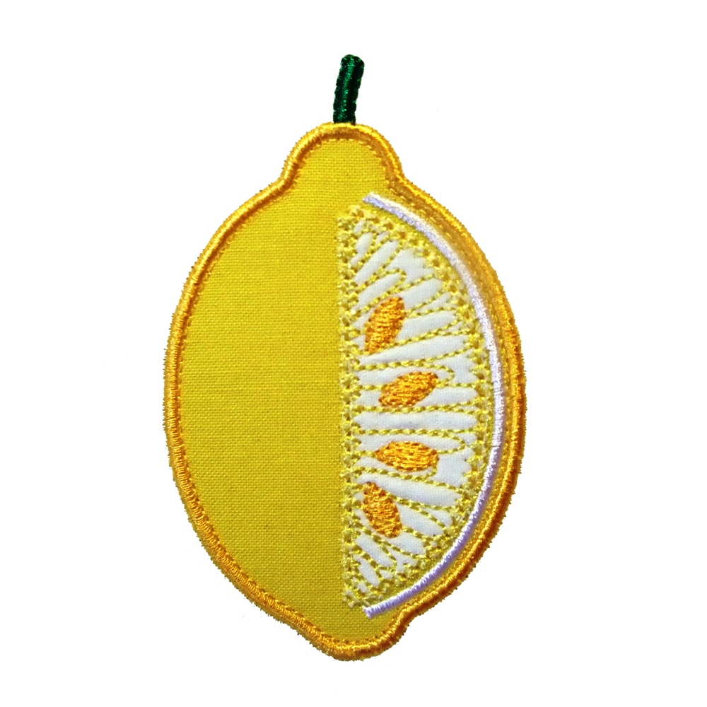 Big dreams embroidery botanical lemon machine embroidery applique Big dreams embroidery botanical lemon machine embroidery applique