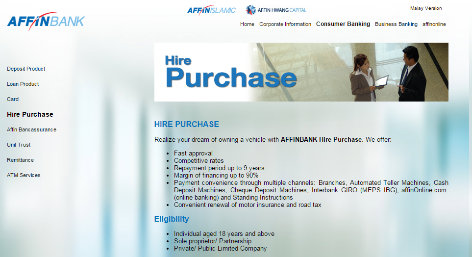 Affin Bank Car Loan Interest Rate Affin Bank Car Loan Interest Rate