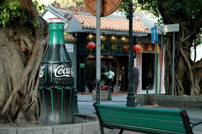 super large coca cola dummy outdoor in Macau