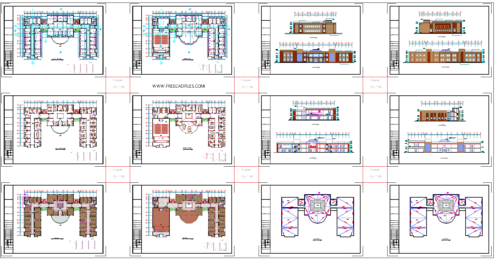 commercial building plans dwg free download