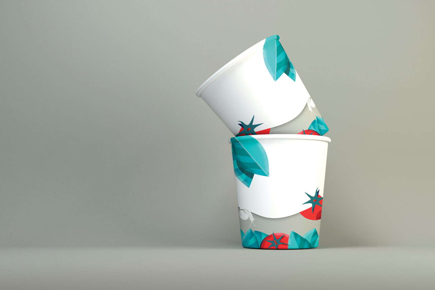 Illustrated Paper Cup Packaging Of The World