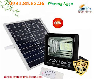 Đèn LED Pha Năng Lượng Mặt Trời 60W, đèn LED pha 60W