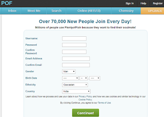 Pof dating site register
