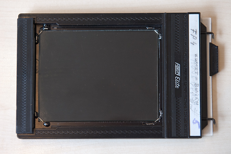 Alex Timmermans Collodion Ambrotype wet plate Photography Modifying a normal 4x5" film holder