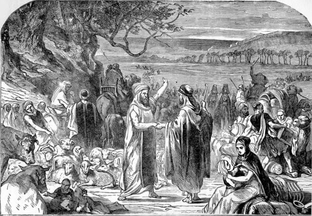 "Parting of Abram and Lot" - from Treasures of the Bible