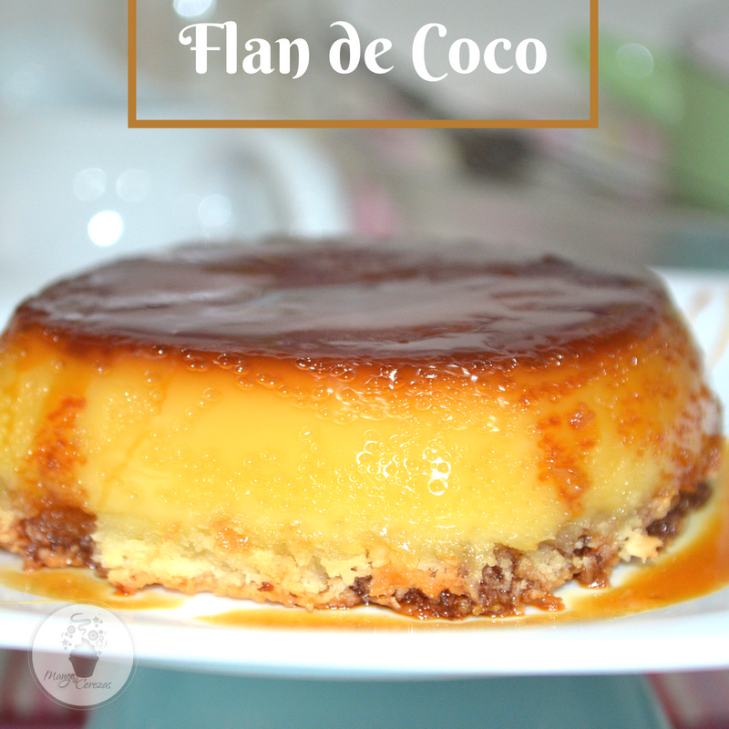Flan de Coco, sin lactosa