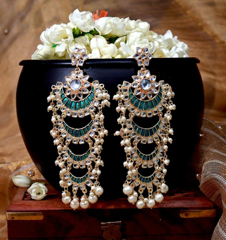 Meenakari earrings jewellery