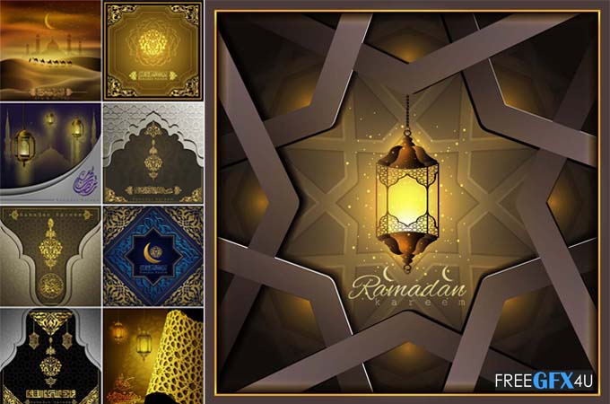 New Vector Background Ramadan Kareem