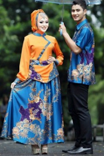 Model Baju Batik Gamis Sarimbit Serasi