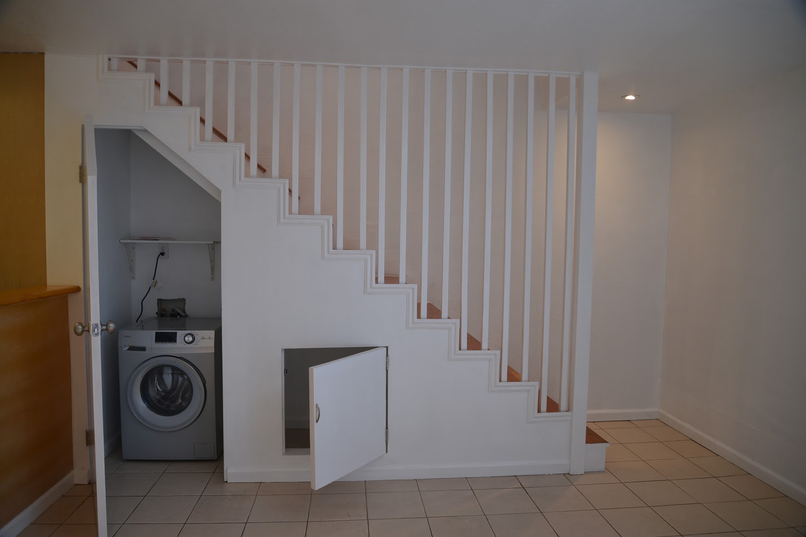NP European Washer/Dryer Under Stairs