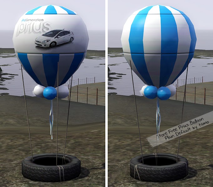 [TS3] Default Replacement : Plain Store Prius Balloon