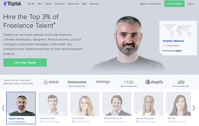 Toptal Freelancer平台