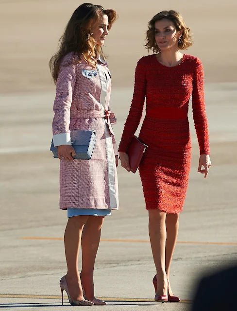 King Felipe and Queen Letizia of Spain Receive King Abdullah and Queen Rania of Jordan 