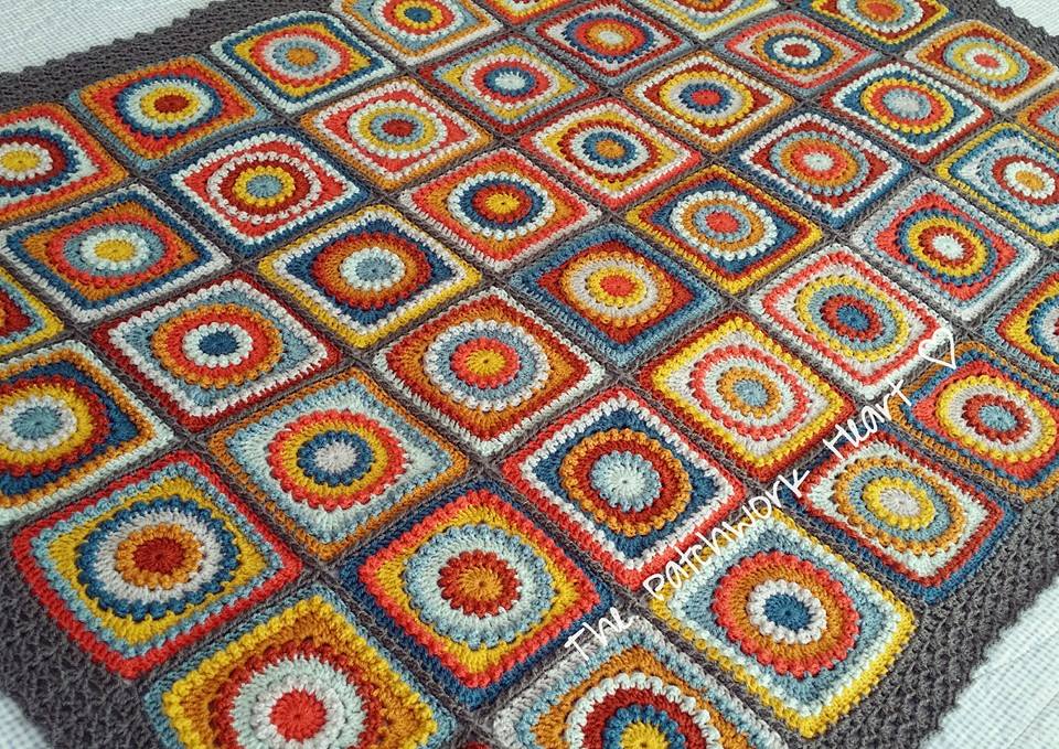 The Patchwork Heart Moroccan Spice an example of how I plan crochet