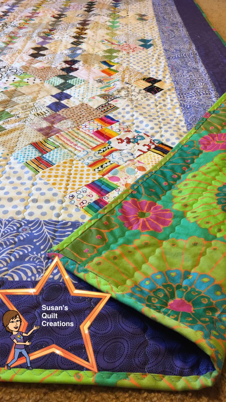 Susan's Quilt Creations Hurricane Matthew 4 Patch QuiltFinished!