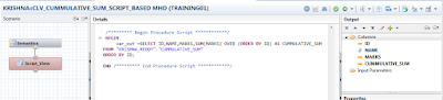 SAP HANA studio, calculation views