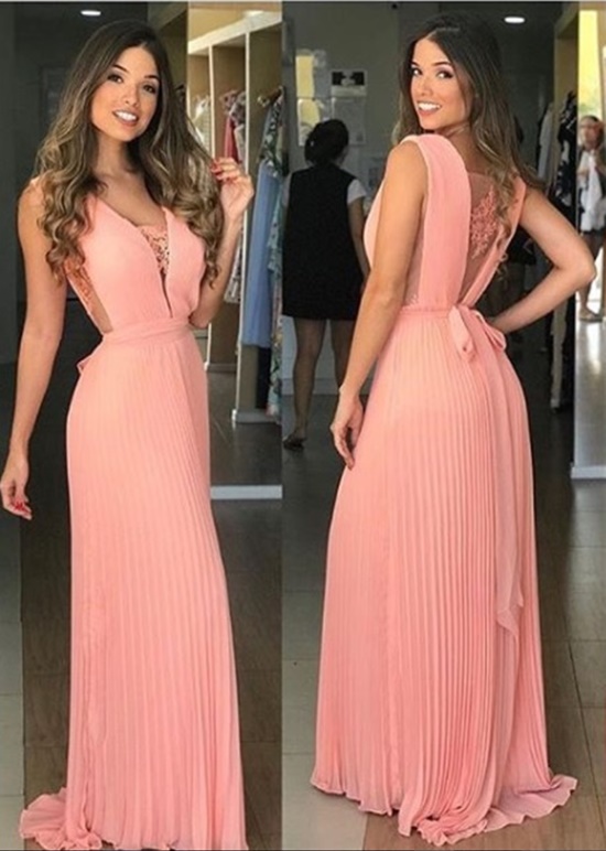 Shop cor salmão claro vestido Top Sale