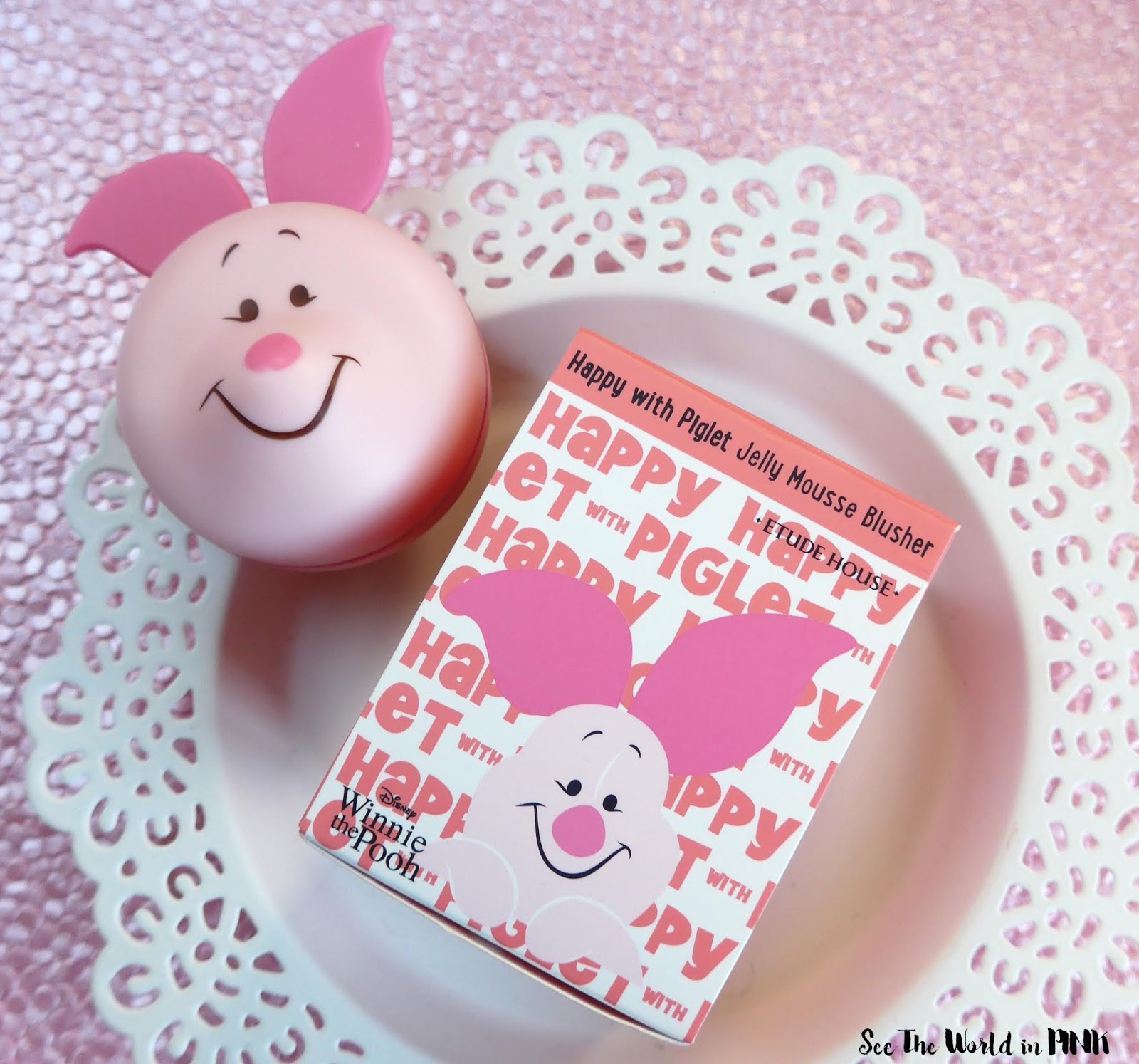 Etude House Happy With Piglet Jelly Mousse Blusher and Liquid Lips Air Mousse 