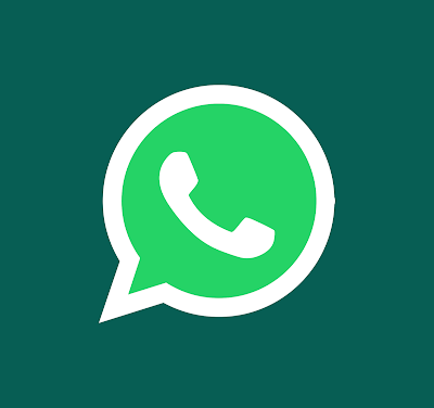Clean Whatsapp Logo with Dark Green Background
