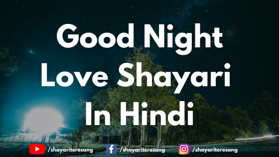 Good Night Love Shayari In Hindi