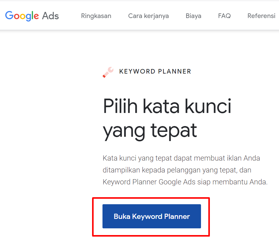 Apa Itu Google Keyword Plan?