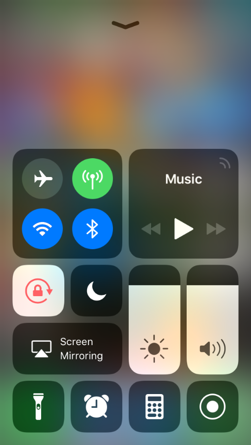 How to turn off/remove music app widget from control center in iPhone