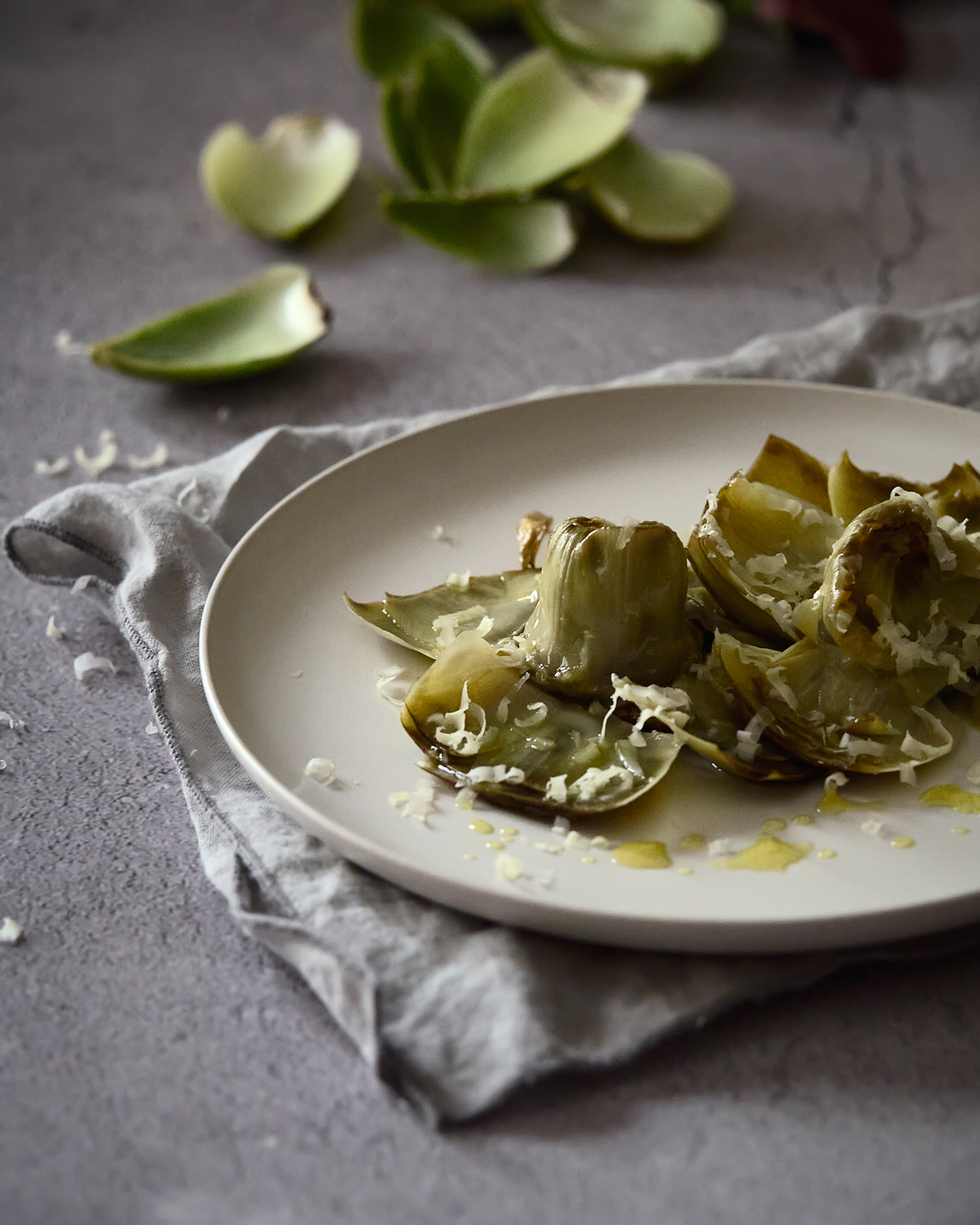 alcachofas confitadas