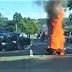 Vídeo flagra momento em que moto conduzida por músico explode ao colidir com veículo na BR-101