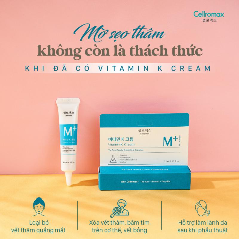 Kem Trị Thâm Nám Cellromax Vitamin K  Miracle M+