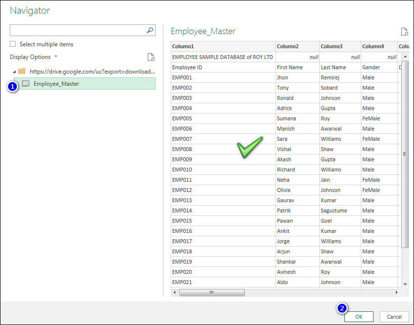POWER QUERY POWER BI Connect Google Drive Sheet (3 WAY) My