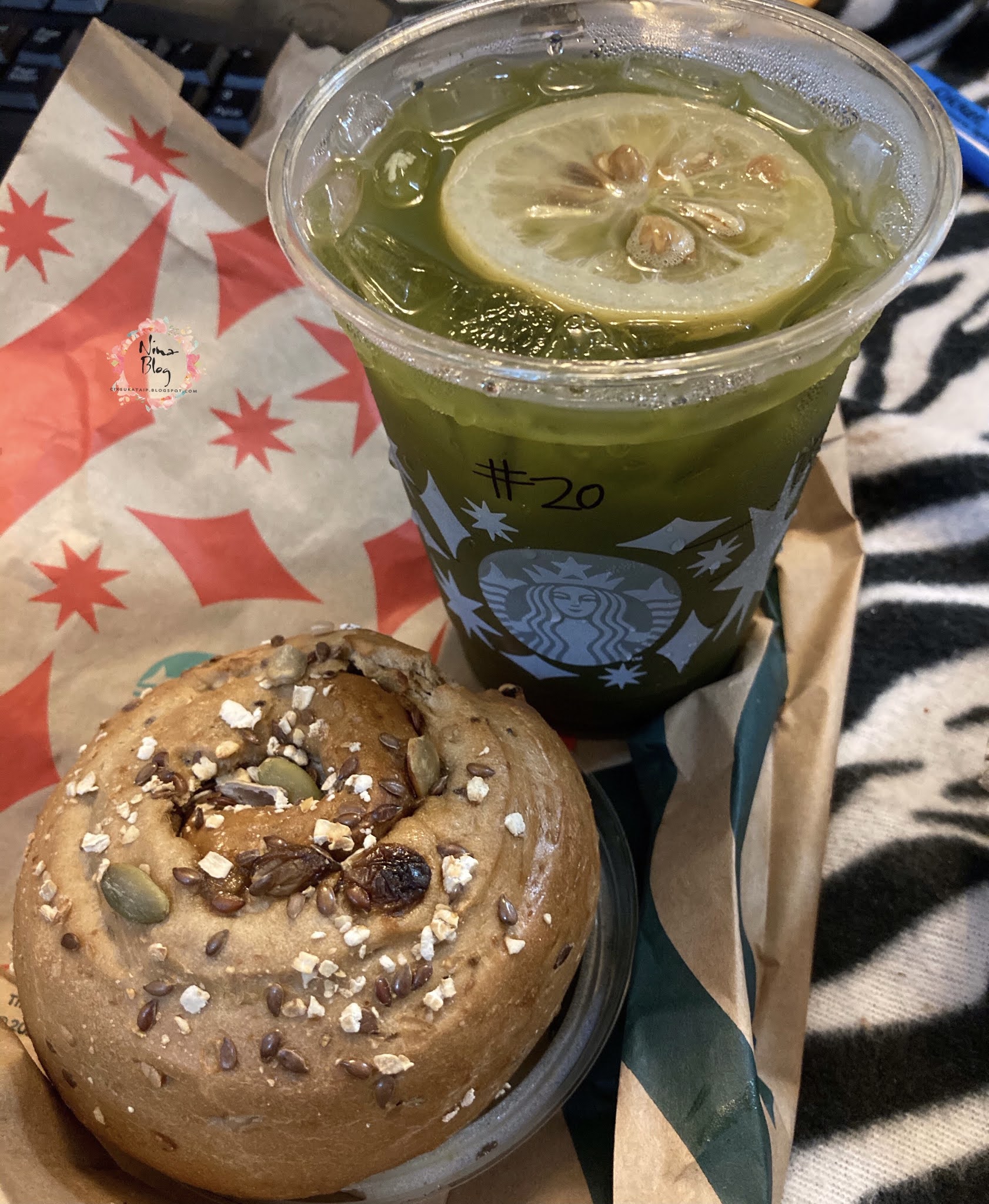 Starbucks Ice Shaken Tropical Green Tea Lemonade cik sukα taip