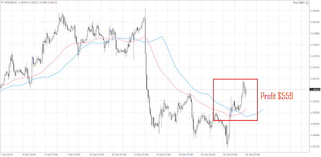 1024 1 trade has been closed since the last update.  It was a winner.