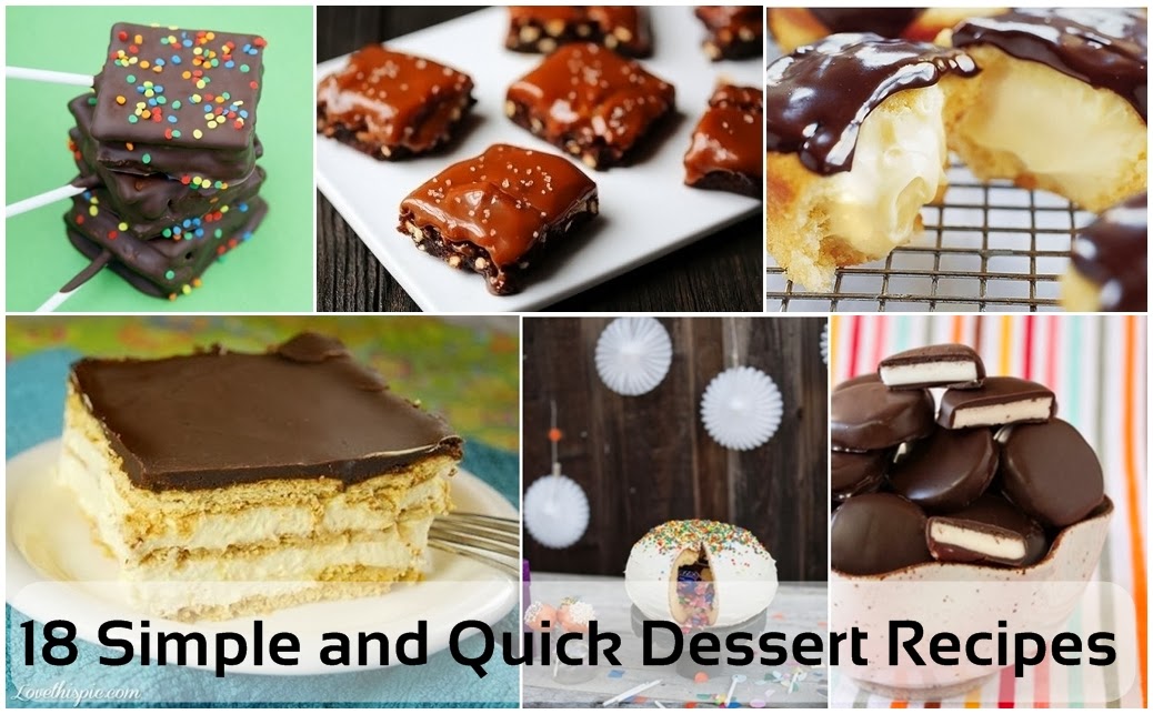 18 Simple and Quick Dessert Recipes - DIY Craft Projects