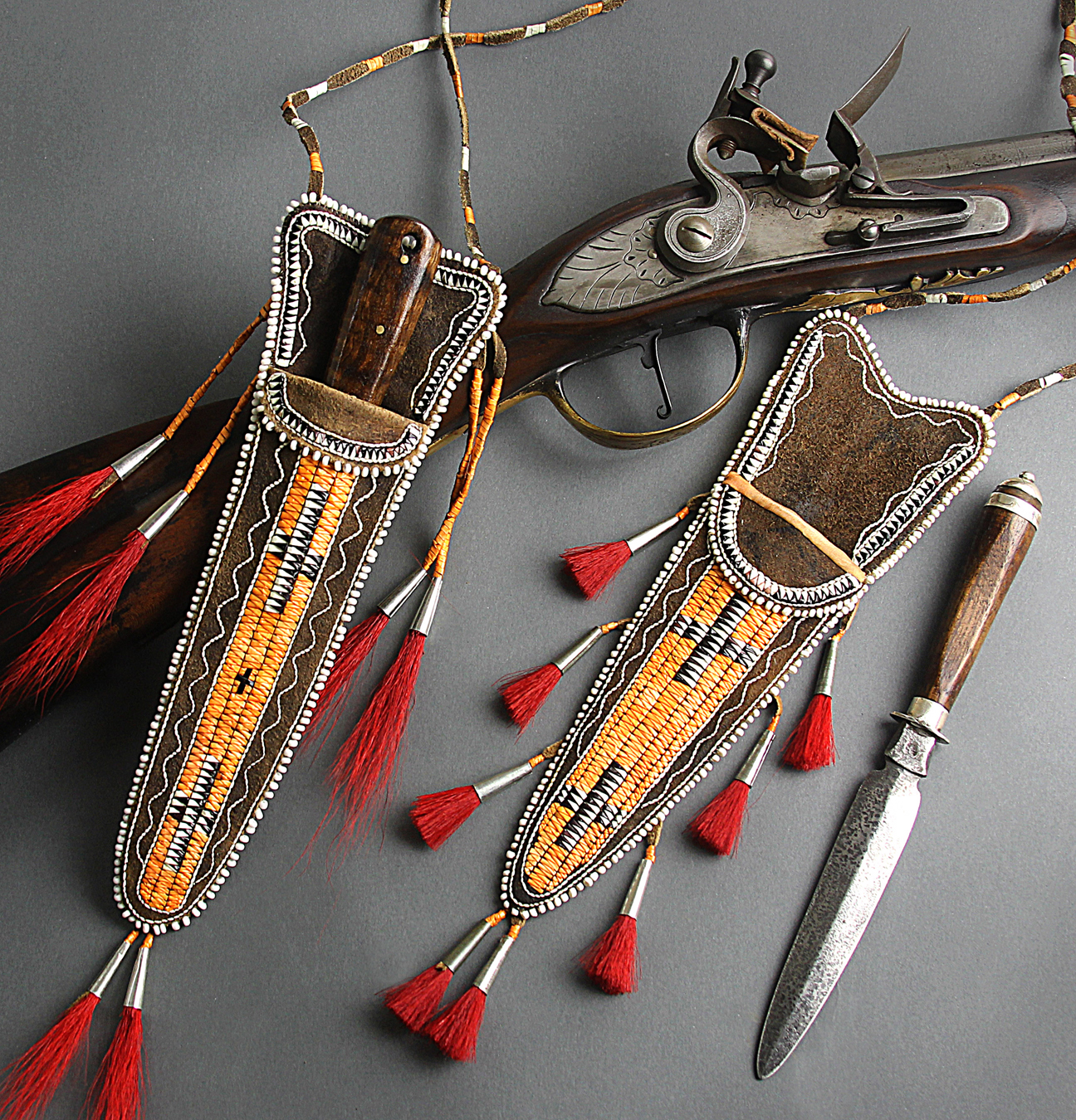 Contemporary Makers Ken Netting Rifle, Shawn ster Quilled Neck