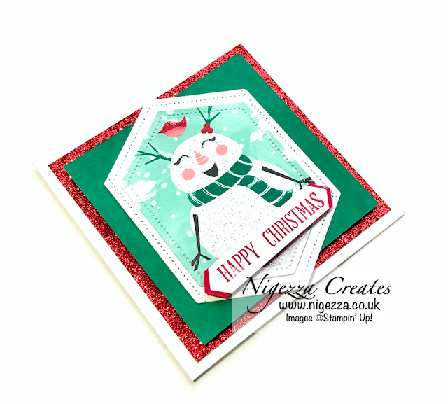 Nigezza Creates With Stampin Up!  Let is Snow DSP Quick Tags