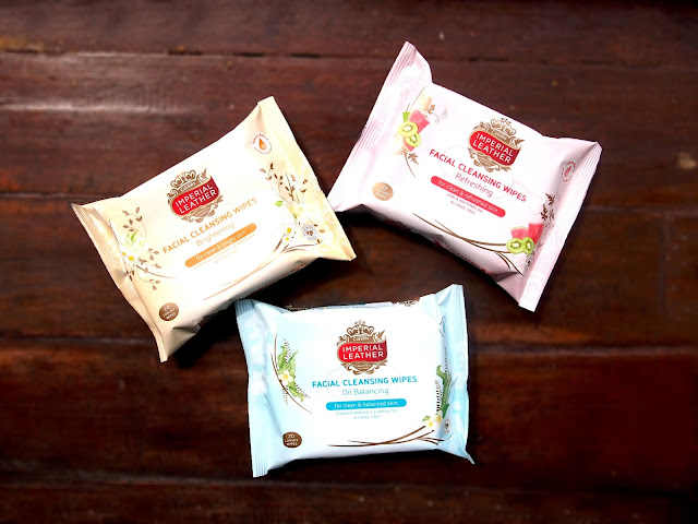 Imperial Leather Facial Cleansing Wipes comes in Brightening, Refreshing and Oil Balancing. Each only cost IDR 19.900/ pack. To cleanse the dirt, dust on the skin, to remove makeup (waterproof), to maintain the skin moisture, for normal-oil-sensitive skin, tested dermatologicaly, alcohol free, practical and comfortable to be used anywhere and anytime.