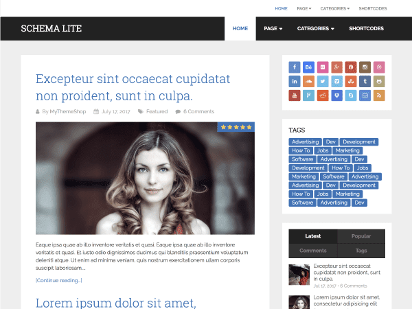Schema Lite WordPress Theme Schema Lite WordPress Theme