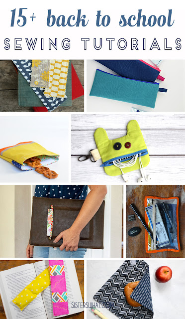 back to school sewing tutorials