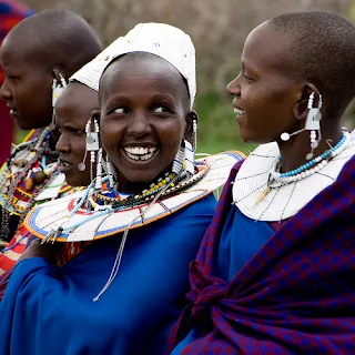 The Maasai people of East Africa live in southern Kenya and northern Tanzania along the Great Rift Valley on semi-arid and arid lands.