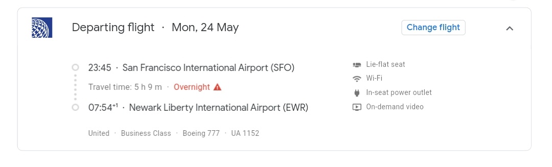 UA: SFO to EWR from $399 (one-way) - Premium Cabin Deals