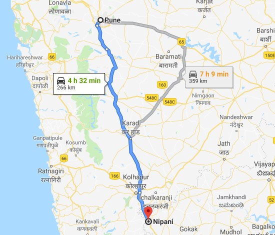 Road Map From Mumbai To Goa Via Kolhapur 1St Road Trip – 1314Kms – Mumbai-Goa-Mumbai
