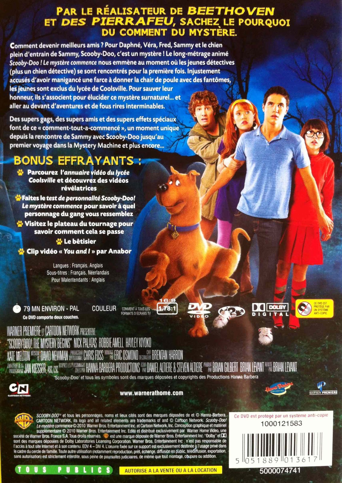 Magic Doudou Club ScoobyDoo ! Le Mystère Commence Test DVD