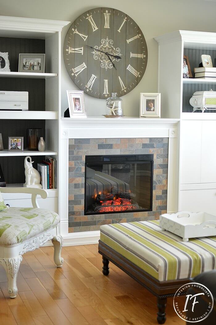 DIY Oversized Modern Farmhouse Wall Clock Interior Frugalista