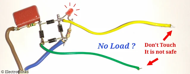 Capacitive Power Supply Circuit Working Explanation - Electrothinks